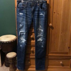 American Eagle Distressed Skinny Jeans